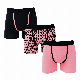  Wholesale Customize Print Long Inseam Breathable Cotton Men Underwear