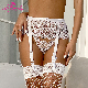 Hot Style Floral Lace High Waist Garter Panties Sexy Lingerie Set Plus Size Underwear for Women