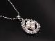  Customized Designs Fashion Styles Jewelry Crystal Necklace with Pearl Charm Pendants