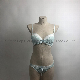 Ladies Chiffon Lingerie Set Wrinkle on Cups with Padded and Underwire Fresh and Clean Colors