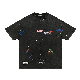  Custom Popular 100%Cotton Heavy Weight Fashion Colorful Handmade Speckle Vintage Loose Men Vintage Tee