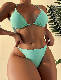  Fashion Show Women Sexy Two Piece Bikini High Waisted Thong Bikini G-String Swimwear