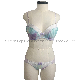  Women′s Romantic Chiffon Lingery with Padded and Underwear Digital Printing