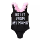  Children′s Swimwear Lace One Piece Black Sleeveless Swimsuit for Girls