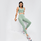  New Sports Pants Women′s High Waist Candy Color Running Tight Elastic Fitness Leggings