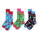  Crew Funny Socks Custom Your Own Logo Novelty Socks Happy Dress Socks for Men and Women
