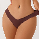  S-Shaper Women Ice Silk Seamless Underwear Low Waisted Sexy Comfortable Thongs