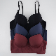  Ladies Sexy and Charming Gathered Anti-Glare Girls Bra Three-Breasted Underwear