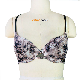  Bonded Printed Bra with Mesh Wings