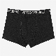  2023 Basic New Style Organic Cotton Solid Black Comfortable Breathable Wicking Men Boxer with High Quality Black Wide Printed Elastic and Woven Label