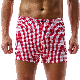  Men Cotton Stripe Summer Breathable Pajama Loose Boxer