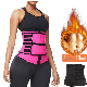 Women Underbust Neoprene Sport Girdle Corsets Cincher With Zipper, Adjustable Workout Sweat Waist Trainer Corset Trimmer , Double Belt Hourglass Body Shaper manufacturer