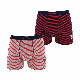  Custom Logo Striped Ultra Soft Cotton Men Boxer Briefs Underpants