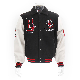  Men′s Letterman Jacket Leather Sleeve Big Chenille Emb Jacket Clothing