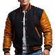 Custom Satin Varsity Jackets 100% Polyester Satin Baseball Jacket Bomber Jacket