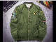  100% Polyester Twill/PU Coating Pilot Bomber Jacket for Winter Season