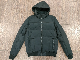  Men′s Winter Quilted Warm Hood Bomber Jacket with Zipper Pocket