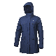  Women Dark Navy Color Clothing Long Raincoat Waterproof Breathable Jackets with Hoody