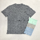  Men Boy Polyester Spandex Yarn Dyed Round Neck Training T-Shirt