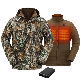  ODM Custom Outdoor Windproof and Waterproof Battery Heated Hunting Fishing Jacket