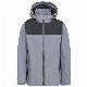  Custom Logo Design Casual Clothes Zipper Closure Grey Waterproof Windproof Lightweight Sport Jacket for Men