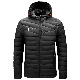  Custom Embroidery Goose Down Warm Windbreaker Bubble Cotton Coat Thick Casual Outdoor Sports Work Uniform Padded Men Winter Puffer Down Jacket