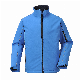  Security Zipper Pocket Polyester Zip Long Sleeve Jacket Full Hiking Sport Camping Waterproof Man Softshell Jacket