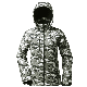  Lady Camouflage Outdoor Winter Windproof Waterproof Softshell Jacket with Detached Hood