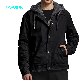  Men′ S Cotton Lightweight Jacket Casual Outdoor Bomber Jacket with Removable Hood