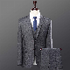 Men Custom 3 Pieces Suits with Slim Fit Blazer Button up Vest Pants Set manufacturer