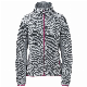  Stripe Fleece Jacket for Women with Contrast Zip Pockets and Stretch Panels