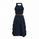 Navy Stylish Vintage Asymmetrical A-Line Knee Length Dress manufacturer