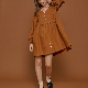 Ladies A-Line Short Dress Long Sleeve Casual Dress