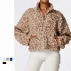  Factory New Design High Quality Winter Outwear Sherpa Jacket with Zipper + Hand Pockets for Ladies, Oversized Fuzzy Fleece Winter Outdoor Workout Running Coats