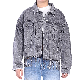  Custom Fashionable Distressed Casual Tassel Rhinestone Hem Jean Jackets for Women