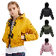  Wholesale High Quality Women′s Casual Fashion Jackets Winter Warm Sherpa Lined Zip up Hooded Sweatshirt Outdoor Jacket Coat