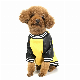 2024 Dog Cat Clothes Pet Baseball Wear PU Leather Warm Coat Jacket
