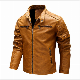  OEM Men′s PU Leather Jacket Plus Fleece Men′s Leather Jacket Men′s Leather Jacket