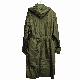  Green Rain Coat Officer Raincoat Camping Rain Parka Trenchcoat Rain Jacket