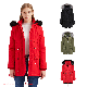  Wholesale Women′s Fleece Cotton Military Parka Fur Hooded Outdoor Puffer Coat Down Jacket Warm Lady Coat Women Winter Jackets Trench Coats