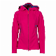  Ladies Fixed Hood Softshell Windbreaker Sports Coats Bomber Jacket for Women
