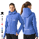  Xsunwing Wholesale ODM Women Zip Fitness Shirt Hooded Yoga Jacket Running Short Sport Jackets Long Sleeve Sport Jogging Coat