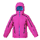  Children Clothing Fashion Winter Ski Padding Jacket with Detached Hood Pink Color