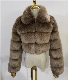  Winter Coats Ladies Solid Color Fur Coat Jackets Multicolor Plus Size Short Big Fur Collar Coat Faux Fur Fashion Outdoor Warmth Jacket