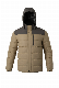  Mens Womens Polyester Coat Fake Down Ski Winter Jacket with Detached Hood