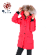 Slim False Down Parka 100% Polyester Warm Women Jacket