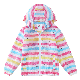  Men and Girls with Light Coat Printed Striped Stripes Outdoor Sunscreen Jacket