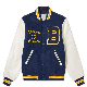  Wholesale Custom Logo Men′s Baseball PU Leather Jackets Chenille Embroidery Vintage Letterman Varsity Jackets for Men