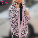  Polyester Women Clothing Leopard Pocketed Corduroy Winter Coat Fashion Clothes Apparel Shirt Jacket