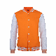 Custom Logo High Quality Men’ S Womens Polyester Cotton Sport Work Orange Varsity Jacket